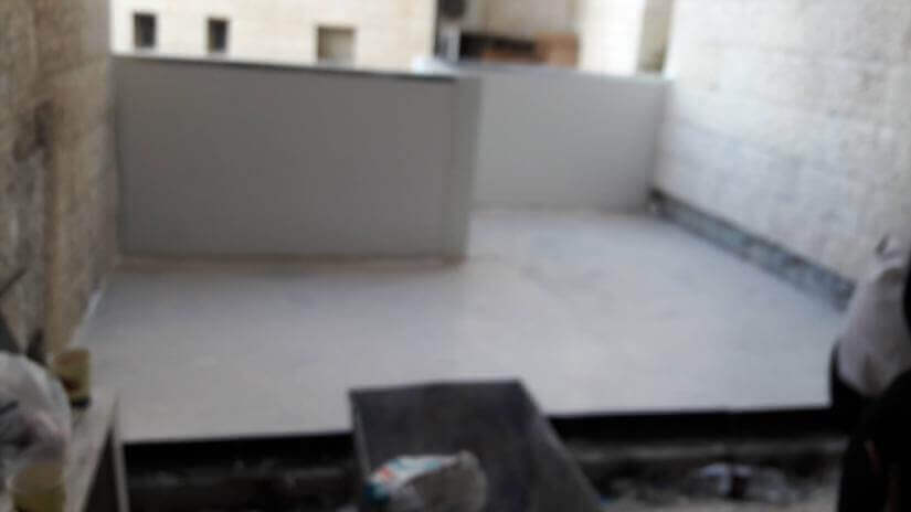 בניית מרפסת - אחרי